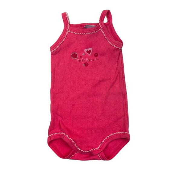 BODY SANS MANCHES ROSE - PETIT BATEAU - 3 MOIS