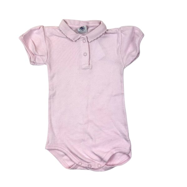 BODY PETIT COL ROSE - PETIT BATEAU - 12 MOIS