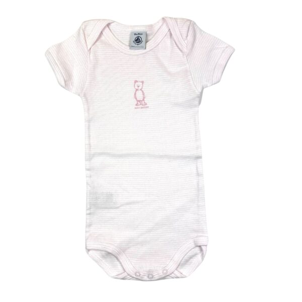 BODY OURSON ROSE - PETIT BATEAU - 18 MOIS