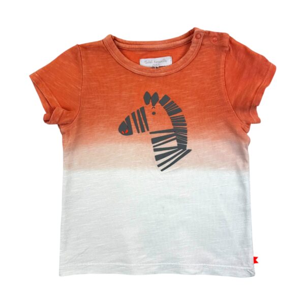 T SHIRT TIE AND DYE ZEBRE - CADET ROUSSELLE - 18 MOIS