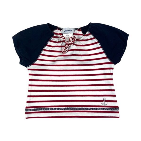 T SHIRT RAYE ROUGE - JACADI - 24 MOIS