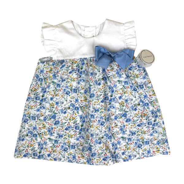 ROBE FLEURIE BLEU - LOLA PALACIOS - 24 MOIS