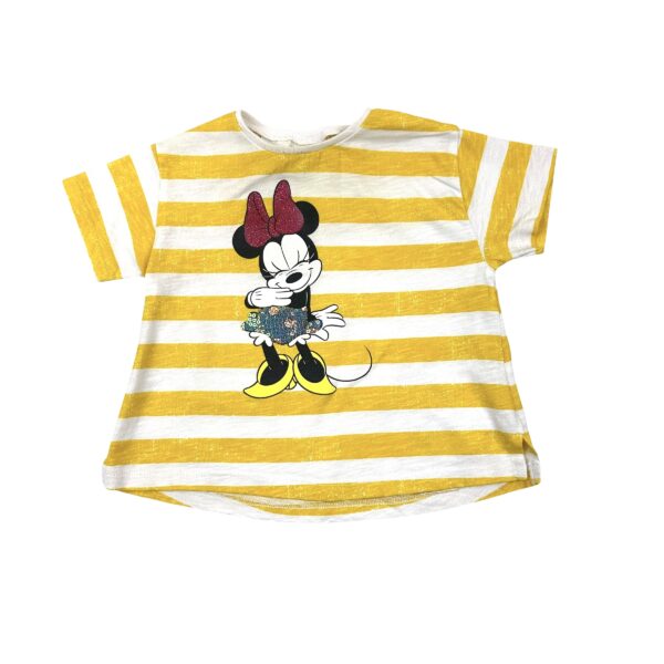 T SHIRT JAUNE MINNIE - ZARA - 3/6 MOIS