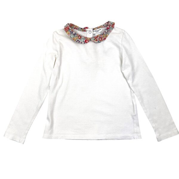 T SHIRT MANCHES LONGUES BLANC - CYRILLUS - 6 ANS