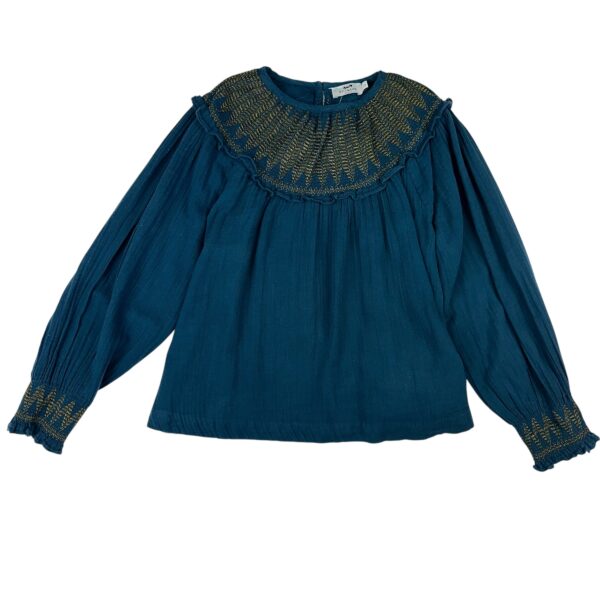 BLOUSE VERTE  - CYRILLUS - 12 ANS
