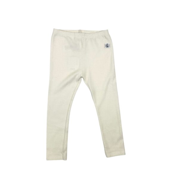 LEGGING BLANC CASSE - PETIT BATEAU - 36 MOIS