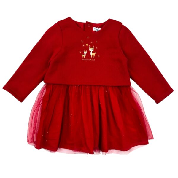 ROBE ROUGE TULLE - VERTBAUDET - 18 MOIS