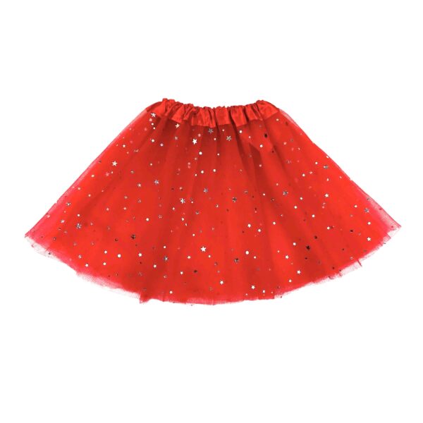 JUPE ROUGE PAILLETTE - SANS MARQUE -