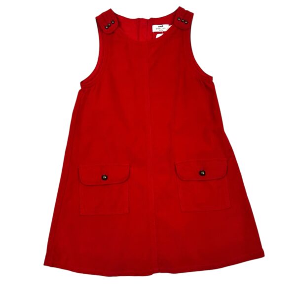 ROBE ROUGE - CYRILLUS - 8 ANS