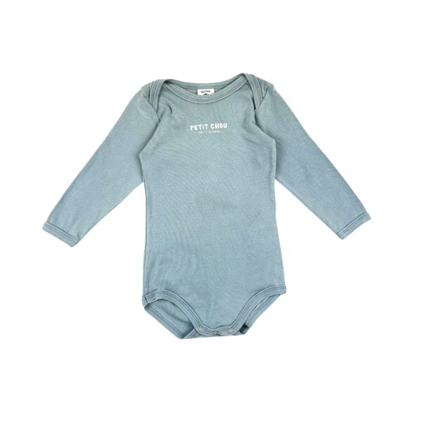 BODIES BLEU PETIT CHOU - PETIT BATEAU - 12 MOIS