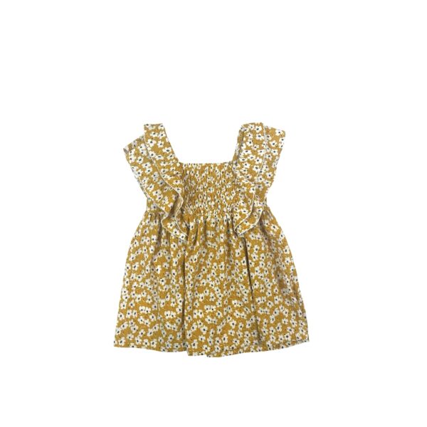 ROBE JAUNE FLEURI - ZARA - 12/18 MOIS