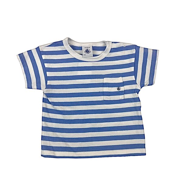 T SHIRT RAYURES - PETIT BATEAU - 3 MOIS